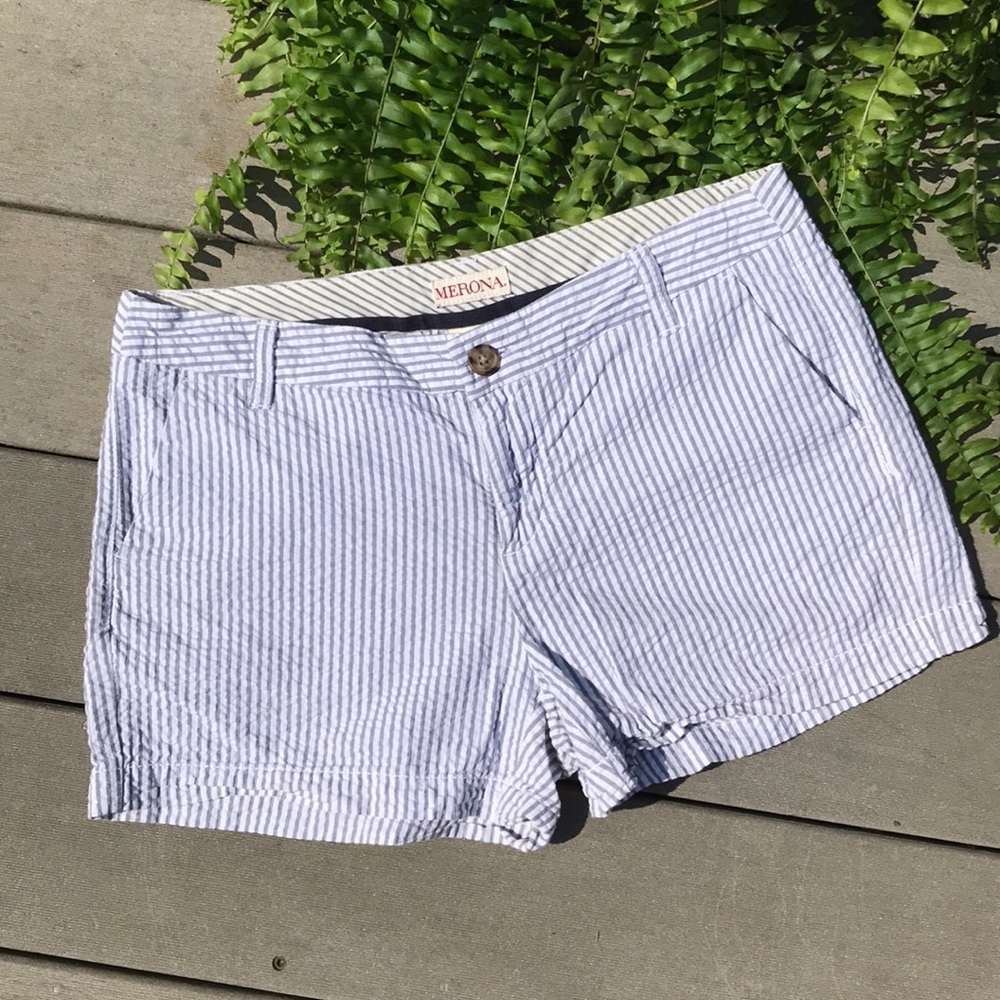 Merona Gray Seersucker Shorts